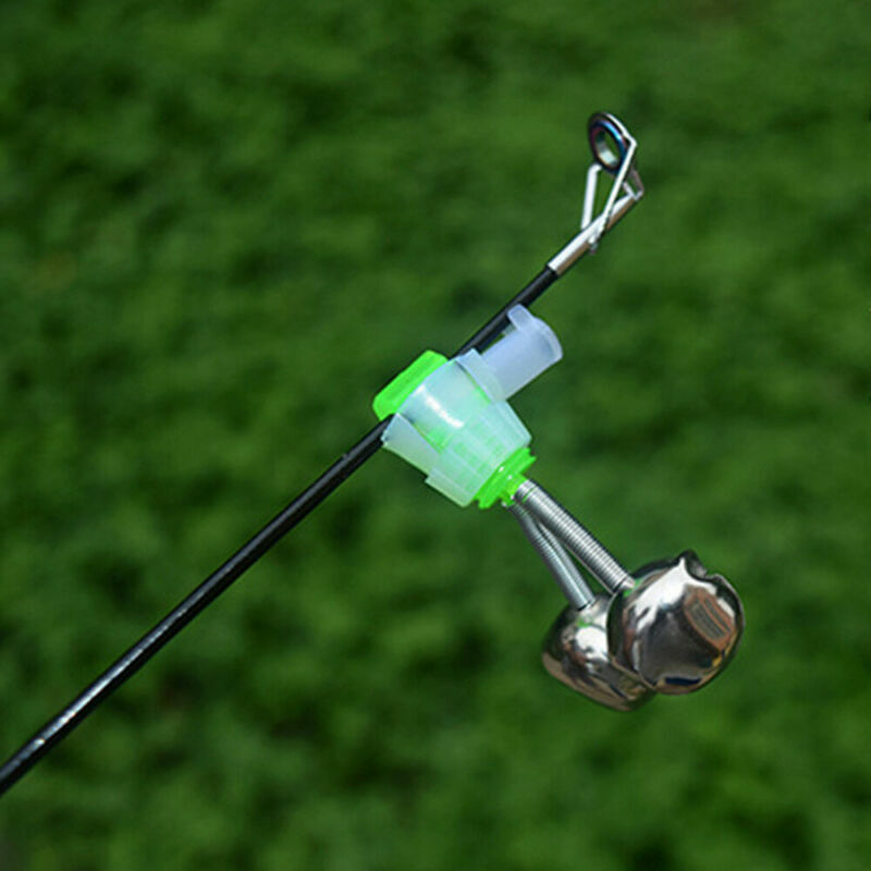 20-Pack Fishing Rod Tip Bells - Clip-On Bite Alarms With Fluorescent Tips For Night/Ice Fishing