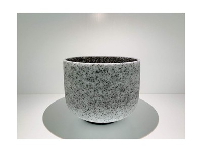 Obsidian Gemstone Fusion Crystal Singing Bowl 12 inch C Root Chakra
