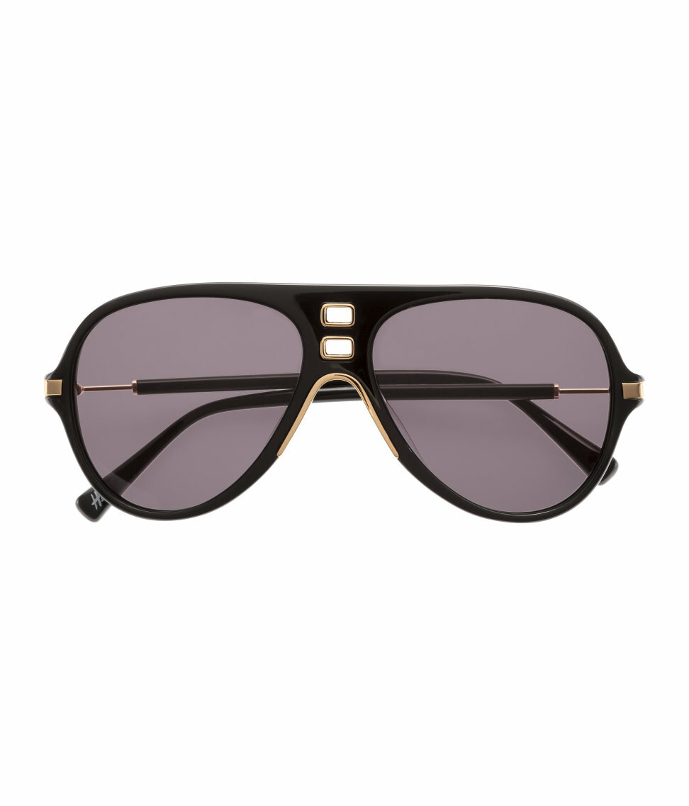 Balmain XN1VI549LSMHEAB 関税送料込 Balmain x H&M Sunglasses - Black and Gold -BRAND NEW RARE