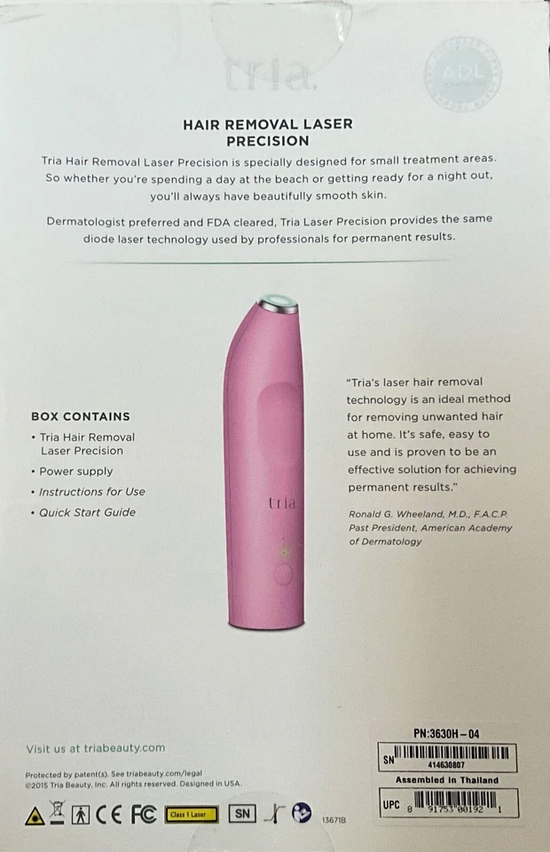 Tria 3600F Pink Precision Beauty Hair Removal Laser  - FREE SHIPPING   - Image 2 of 3