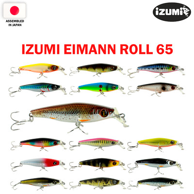 IZUMI Eimann Roll 65 6.5 cm, 7 g Japan Slow Sinking Fishing Wobbler