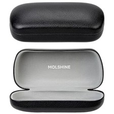 Hard Shell Sunglasses Case, Classic Large Glasses Case for Sunglass, Black