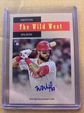 2024 Topps Archives Weston Wilson RC TV Western Auto #53WA-WW