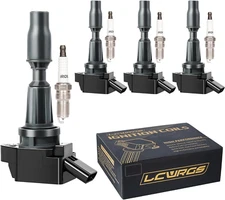 Set of 4 Ignition Coil Pack Spark Plugs for Hyundai Sonata Santa Fe Sport Tucson