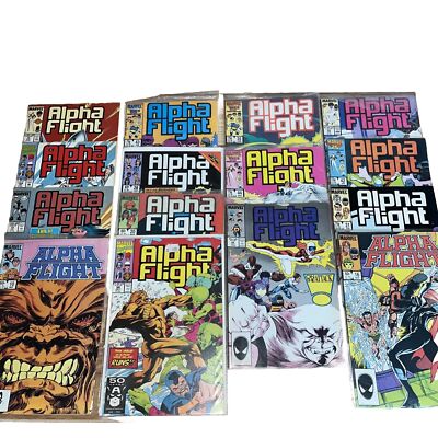 ALPHA FLIGHT  MARVEL Comics Lot 15 Books VF