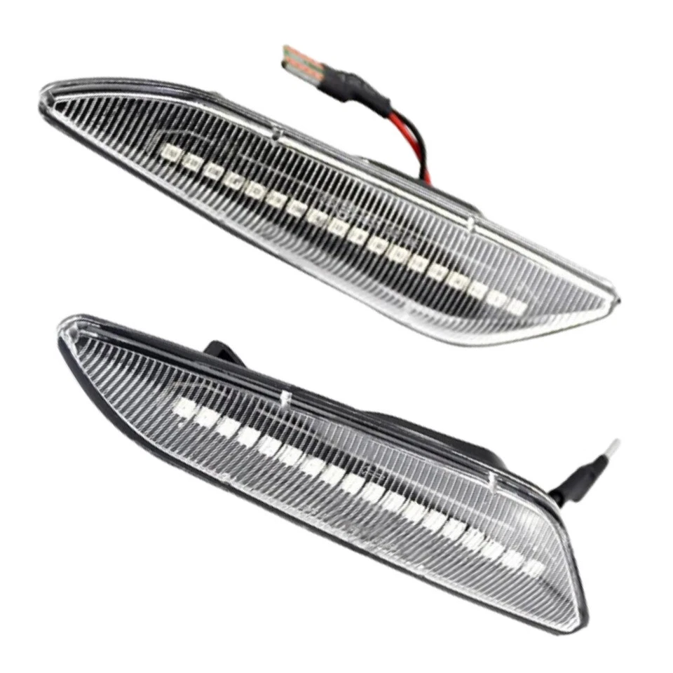 2x Luz LED de señalización lateral dinámica para Alfa Romeo 156 147/Lancia Delta 3 Ypsilon Foto 2 de 4