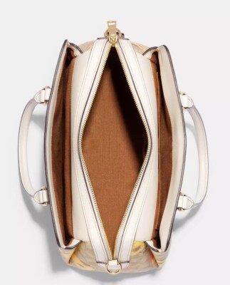 Coach Darcie Carryall In Signature Canvas Leather With Floral