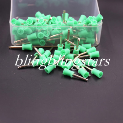 200 Pièces Cups De Polissage Dentaire - Type Latch, Blanc, à 6 Nervures, Jetables