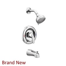 Moen 82603 Tub Shower Adler 1-Handle 4-Spray Tub Shower Faucet with Valve