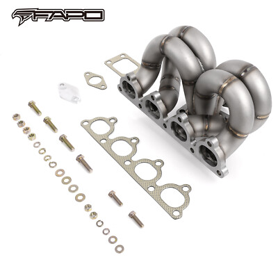 #ad FAPO Turbo Manifold for Honda Civic del Sol CRX D15 D16 SOHC T3 38mm SCHEDULE40 $269.99