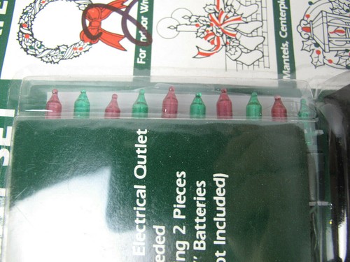 BATTERY OPERATED HOLIDAY LIGHT SET - 10 CHRISTMAS LIGHTS - NEW - Picture 4 of 5