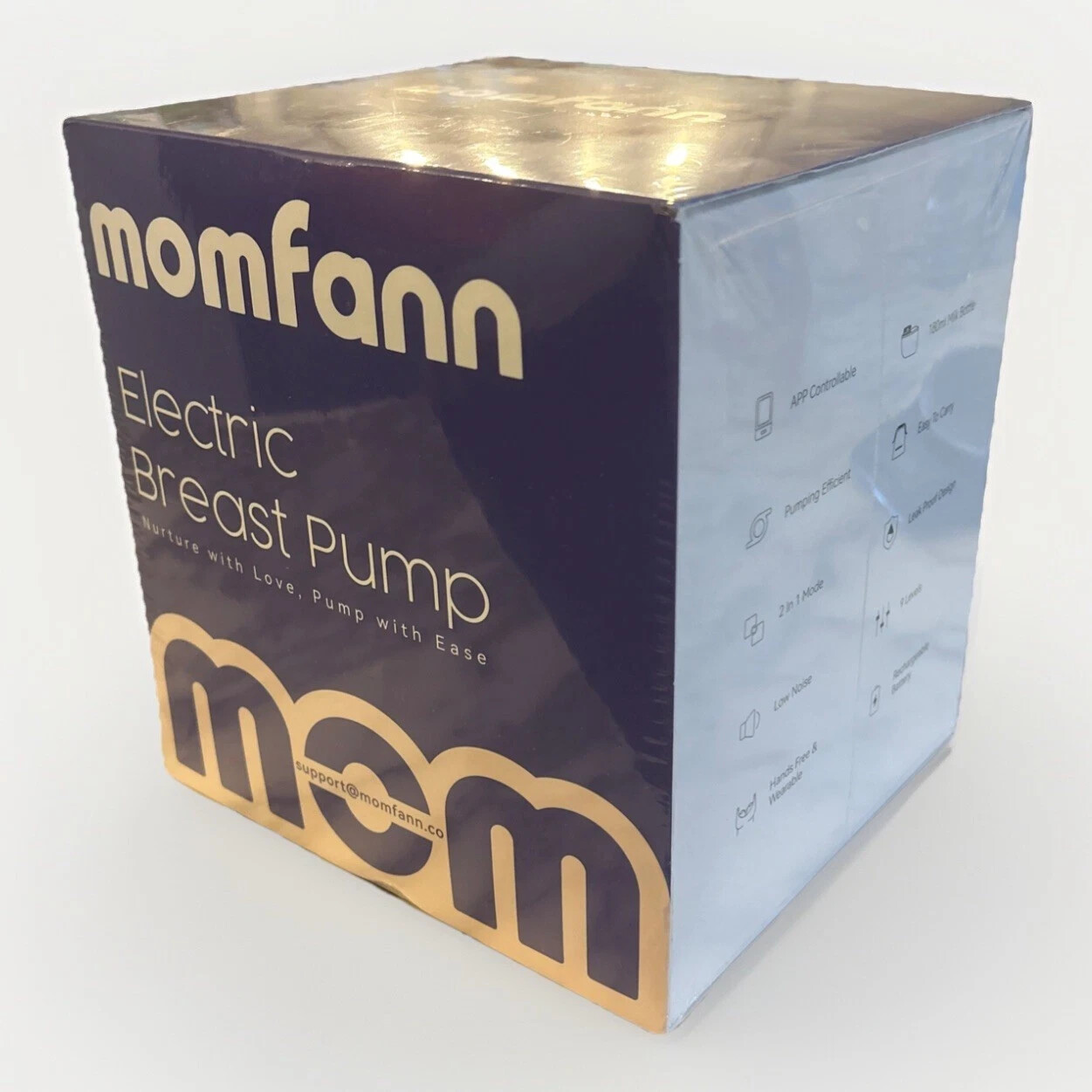 Momfann Breast Pump Wearable, Hands-Free APP Control Portable NEW Sealed (D3)