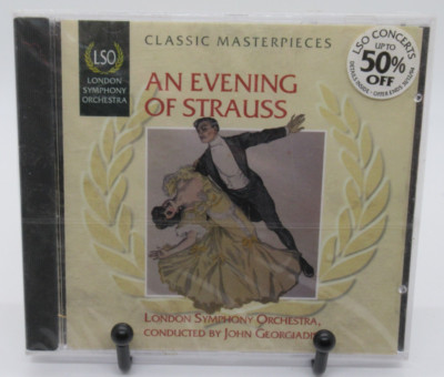 JOHN GEORGIADIS: AN EVENING OF STRAUSS - CLASSIC MASTERPIECES MUSIC CD, 10 TRKS