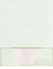 50 "High Security" Computer Check Paper - Check on Bottom - Green/Red Mazed