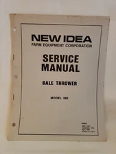 New Idea 560 Bale Thrower Service Repair Manual