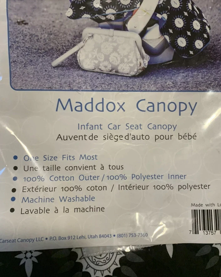 NUEVO Carseat Canopy Maddox Infantil Multicolor Visón Lunares Cubierta de Asiento de Coche Talla Única Foto 4 de 4