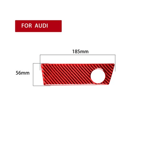 For Audi A4 2017-19 Carbon Fiber Interior Cigarette Lighter Panel Cover Trim - Picture 6 of 10