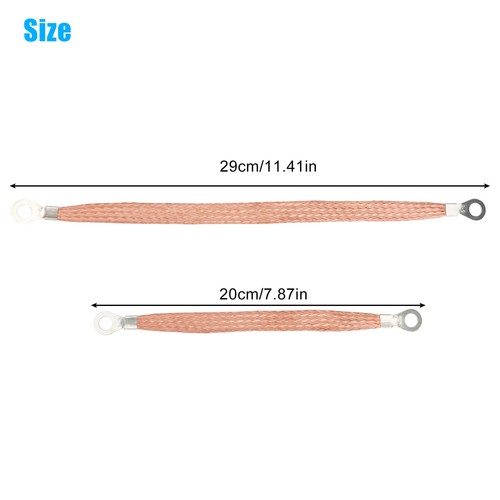 4x Engine Ground Strap Copper Cable Kit For Car Truck Firewall Engine Body Frame - Picture 8 of 9