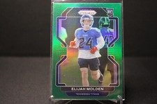 2021 Panini Prizm ELIJAH MOLDEN RC GREEN REFRACTOR #422 Tennessee Titans