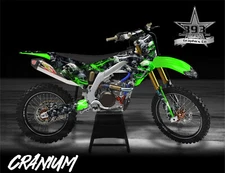 Kawasaki KX450F / KX250F Skull Graphics Kit 2019 - 2024 Team Racing decal