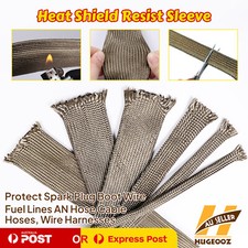 Thermal Insulation Heat Resistant Cable Shield Sleeve Wire Fuel Lines Pipe Cover
