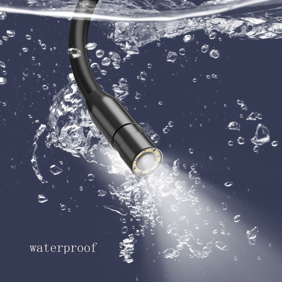 4.3'' IPS Screen Endoscope IP67 SemiRigid Cable Drain Camera Wall