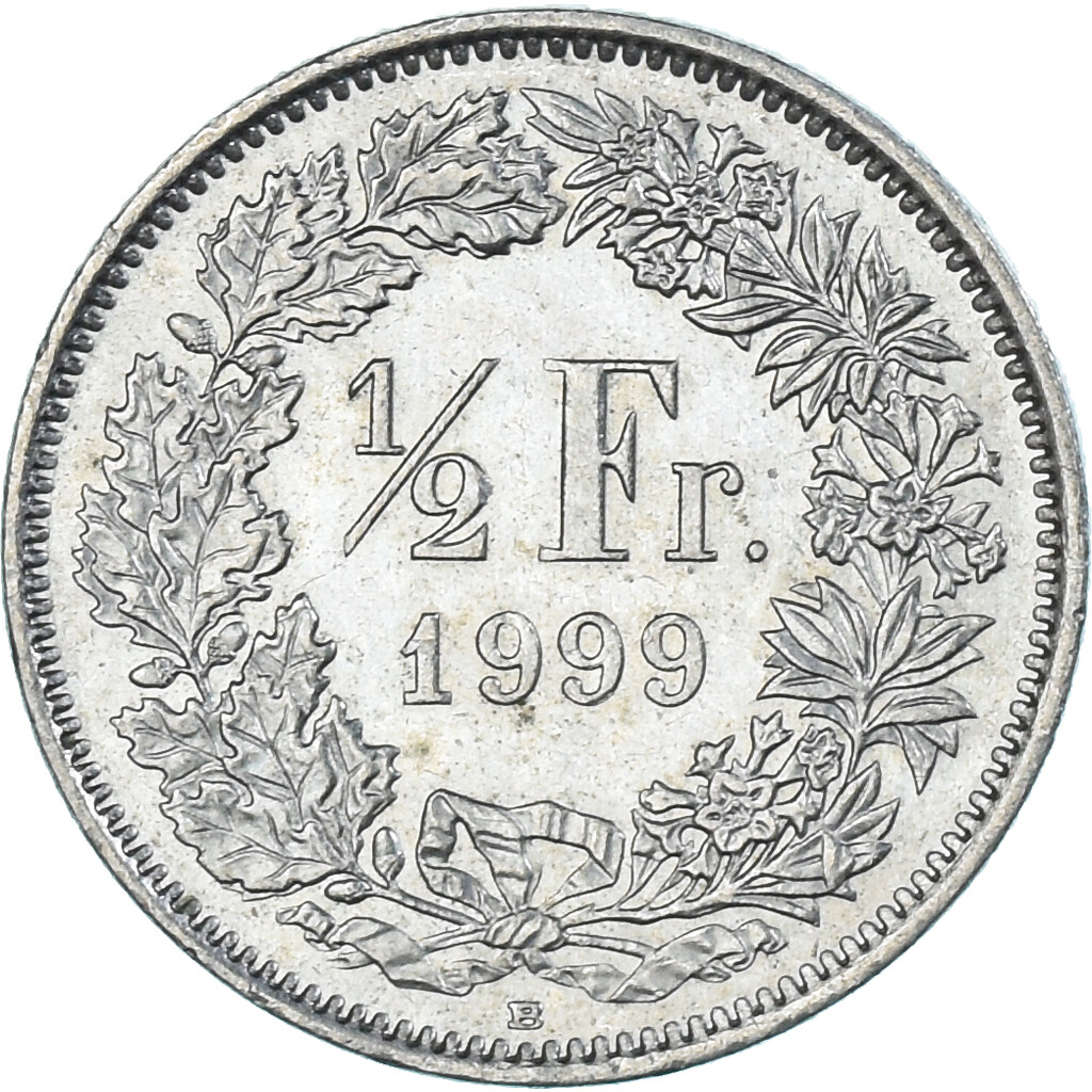 1337823] Coin, Switzerland, 1/2 Franc, 1999 | eBay