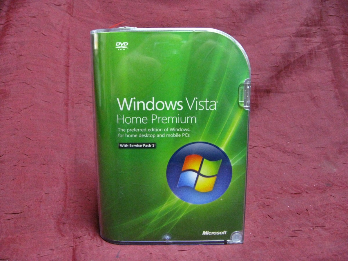 Microsoft Windows Vista Home Premium SP#1 32 Bit DVD Retail Box w