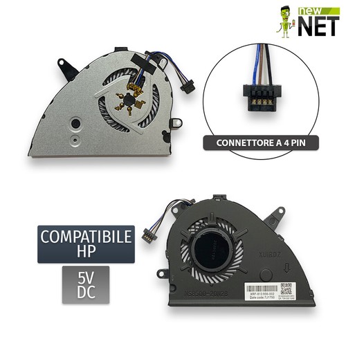 Ventola CPU Di Ricambio Per Notebook HP Pavilion Dv6-3020sl, Dv6-3030sl E Modelli Simili - 5