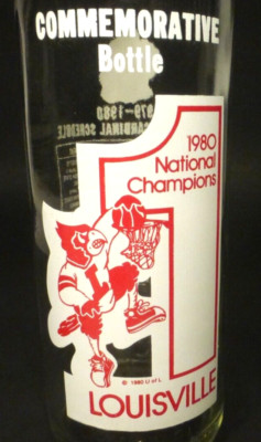 vintage ACL Soda Pop Bottle:  BIG RED of WACO, TX / 1980 LOUISVILLE NAT CHAMPS