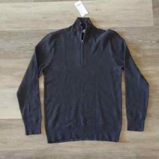 NWT Goodfellow  Co Men's 1/4 Zip Lightweight Pullover Sweater Grey Size S