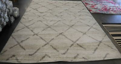 IVORY / BEIGE 9' X 12' Stained Rug Reduced Price 1172605443 ASG743A-9