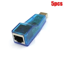 5Pcs Usb 2.0 To Lan RJ45 Ethernet 10/100MBPS Network Card Adapter For Pc New qk