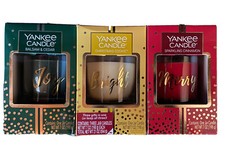 New Set Of 3 Yankee Candle Christmas Set