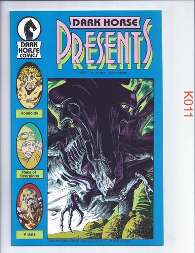 Dark Horse Presents #24 1st Aliens Xenomorphs signed Verheiden VF/NM 1986 k011