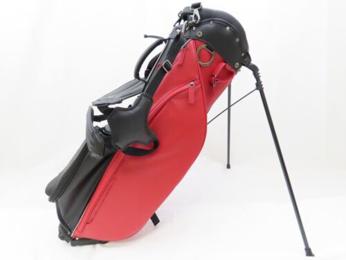 Titleist LinksLegend Members Stand Carry Golf Bag (Blk/Dark Red/Gray) 4-Way Bag