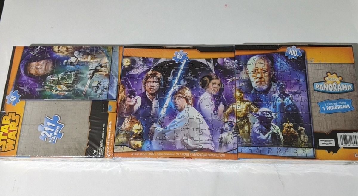 ジグソーパズル Puzzle Panoram Star Wars Amazon.com: Star Wars Panorama Puzzle Tin Size 30.75 inches