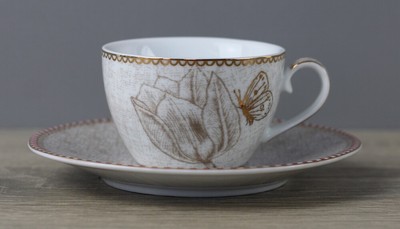 Pip Home Spring to Life OFF WHITE Espressotasse + Unterteller Mokkatasse Untere