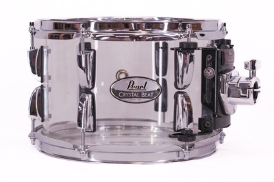 Pearl Crystal Beat 10 x 7'' Rack Tom Drum w/ Optimount Ultra Clear NEW