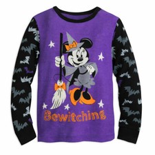 Disney Minnie Mouse Halloween PJ Pals Pajamas Girls 3 Glow in Dark SHIRT ONLY
