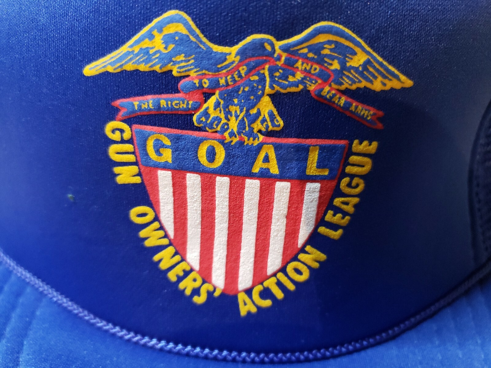 Vintage GOAL Gun Owners Action League Hat massachusetts snapback eBay