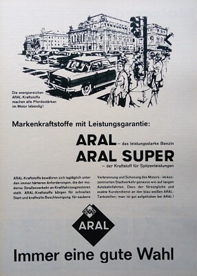 Aral gasoline, super, original advertising from 1962........12