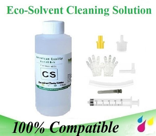 Eco Solvent Cleaning Solution 250ml Plus tool for Roland Mutoh Mimaki printer - Picture 4 of 12