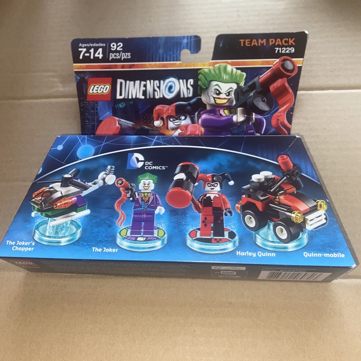 LEGO Dimensions DC Villains Joker & Harley Quinn Team Pack 71229