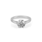 14k White Gold Round 2.00CT Lab Grown Diamond Women's Engagement Ring E F VVS2 — photo 2