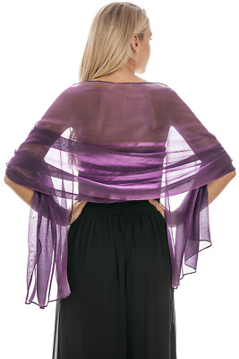 Zentraler schicker schillernder großer Pashmina Halstuch Schal für Hochzeiten & Partys