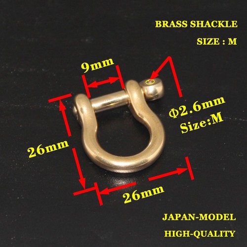 5.5-15mm Chain Hook Shackle Japan Solid Brass Key Joint Connect Leathercraft - Picture 10 of 15