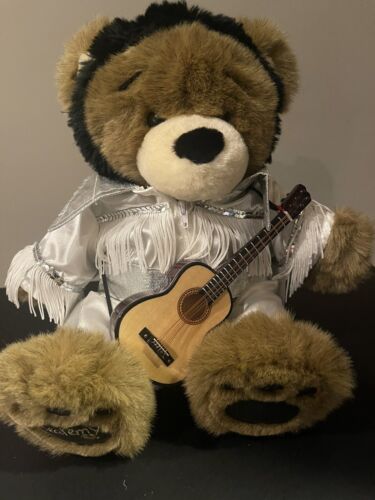 Build a Bear Workshop BEAREMY the Bear 15" Pluszowe ubrania Elvis, peruka i gitara - Zdjęcie 1 z 5