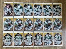 1991 Upper Deck Joe Namath Football Heroes Box Bottom Jumbo Cards (Lot of 18)