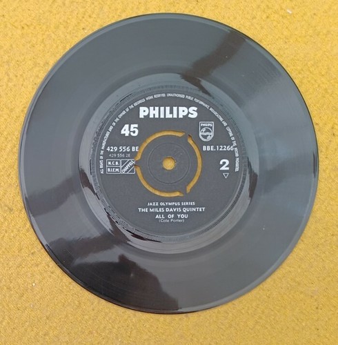 MILES DAVIS QUINTET " ' ROUND MIDNIGHT " RARE SUPER UK ORIGINAL PHILIPS EP - Picture 7 of 7